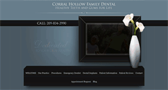 Desktop Screenshot of corralhollowdental.com